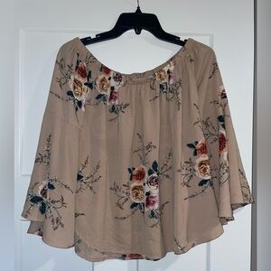Floral off the shoulder